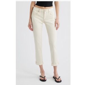 Rag & Bone Dre Low-Rise Boyfriend Jeans Ecru Off-White Size 25